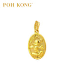 POH KONG 916/22K Gold Disney Dear Mickey Round Pendant