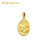 POH KONG 916/22K Gold Disney Dear Mickey Round Pendant