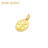 POH KONG 916/22K Gold Disney Dear Mickey Round Pendant