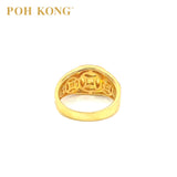 POH KONG 916/22K Gold Auspicious Golden Prosperity Ring (2023)