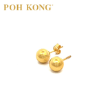 POH KONG 916/22K Yellow Gold Classic Round Shape Earrings_20E0809Y000