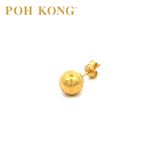 POH KONG 916/22K Yellow Gold Classic Round Shape Earrings_20E0809Y000