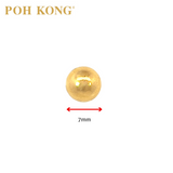 POH KONG 916/22K Yellow Gold Classic Round Shape Earrings_20E0809Y000