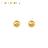 POH KONG 916/22K Yellow Gold Classic Round Shape Earrings_20E13410001