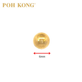 POH KONG 916/22K Yellow Gold Classic Round Shape Earrings_20E13410001