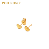 POH KONG 916/22K Gold Heart Stud Earrings_20E11608000