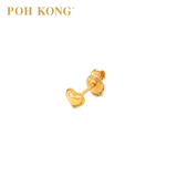 POH KONG 916/22K Gold Heart Stud Earrings_20E11608000