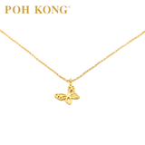 POH KONG 916/22K Yellow Gold Butterfly Chain