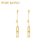 POH KONG 916/22K Yellow Gold Horseshoe Earring