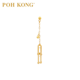 POH KONG 916/22K Yellow Gold Horseshoe Earring