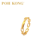 POH KONG 916/22K Gold Infinity Band Ring