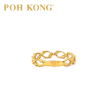 POH KONG 916/22K Gold Infinity Band Ring