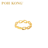 POH KONG 916/22K Gold Infinity Band Ring