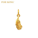 POH KONG 916/22K Yellow Gold Feather Pendant