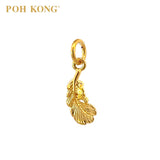 POH KONG 916/22K Yellow Gold Feather Pendant