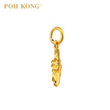 POH KONG 916/22K Yellow Gold Feather Pendant