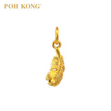 POH KONG 916/22K Yellow Gold Feather Pendant