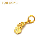 POH KONG 916/22K Yellow Gold Feather Pendant