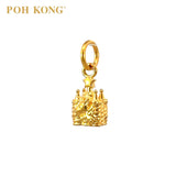 POH KONG 916/22K Yellow Gold Castle Pendant