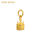 POH KONG 916/22K Yellow Gold Castle Pendant