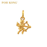 POH KONG 916/22K Yellow Gold Cupid With Arrow Pendant