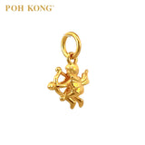 POH KONG 916/22K Yellow Gold Cupid With Arrow Pendant