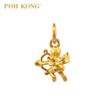 POH KONG 916/22K Yellow Gold Cupid With Arrow Pendant