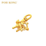 POH KONG 916/22K Yellow Gold Cupid With Arrow Pendant