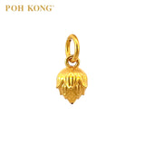 POH KONG 916/22K Yellow Gold Lotus Flower Pendant