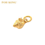 POH KONG 916/22K Yellow Gold Spiral Shell Pendant