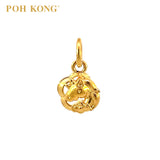 POH KONG 916/22K Yellow Gold Unicorn with Cloud Pendant