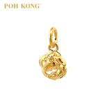 POH KONG 916/22K Yellow Gold Unicorn with Cloud Pendant