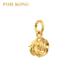 POH KONG 916/22K Yellow Gold Unicorn with Cloud Pendant