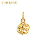 POH KONG 916/22K Yellow Gold Unicorn with Cloud Pendant