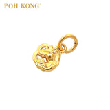 POH KONG 916/22K Yellow Gold Unicorn with Cloud Pendant