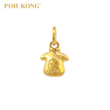 POH KONG 916/22K Yellow Gold Fortune Baby Clothes Pendant