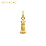 POH KONG 916/22K Yellow Gold Chess Pendant