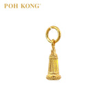 POH KONG 916/22K Yellow Gold Chess Pendant