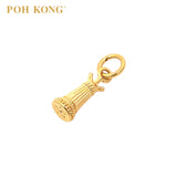 POH KONG 916/22K Yellow Gold Chess Pendant