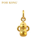 POH KONG 916/22K Yellow Gold Milk Bottle With Love Pendant