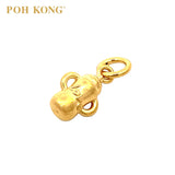 POH KONG 916/22K Yellow Gold Milk Bottle With Love Pendant