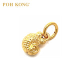 POH KONG 916/22K Yellow Gold Conch Shell Pendant