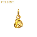 POH KONG 916/22K Yellow Gold Romantic Rose Pendant