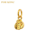 POH KONG 916/22K Yellow Gold Romantic Rose Pendant