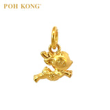 POH KONG 916/22K Yellow Gold Leaping Deer Pendant