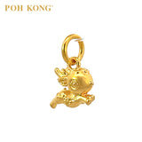 POH KONG 916/22K Yellow Gold Leaping Deer Pendant