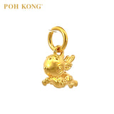 POH KONG 916/22K Yellow Gold Leaping Deer Pendant