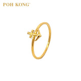 POH KONG 916/22K Gold Anchor Ring