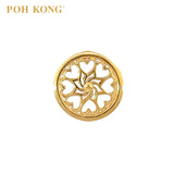 POH KONG 916/22K Yellow Gold Openwork Heart Charm