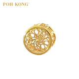 POH KONG 916/22K Yellow Gold Openwork Heart Charm